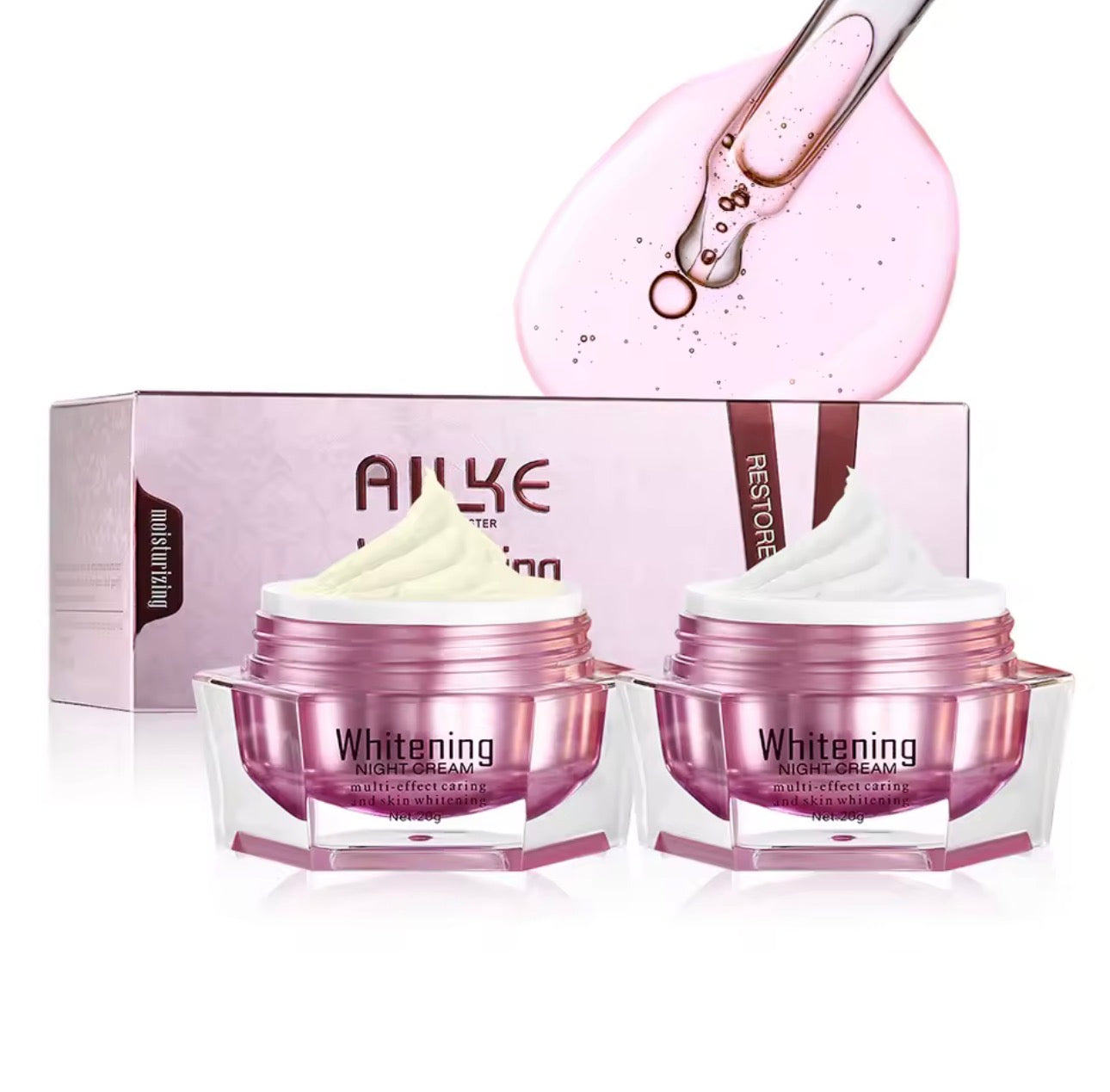 Routine Éclat Visage AILKE – Pack 4 Soins Blanchissants