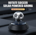 Désodorisant Solaire Ballon de Foot — Diffuseur Rotatif Premium pour Voiture